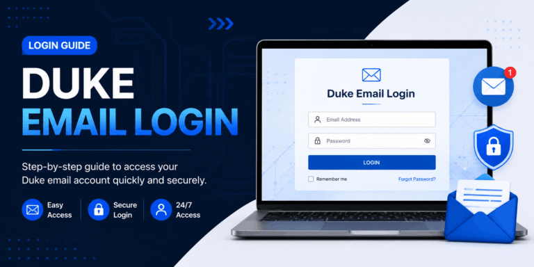 Duke Email Login guide with secure email sign-in interface
