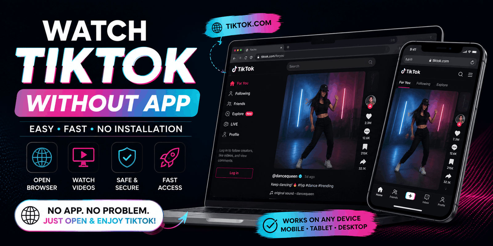 Watch TikTok Without App