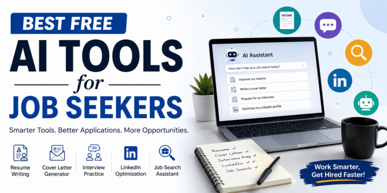 Best free AI tools for job seekers for resumes, cover letters, interviews, and LinkedIn
