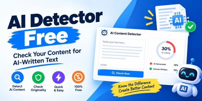 AI Detector Free tool for checking AI-written and human-written content
