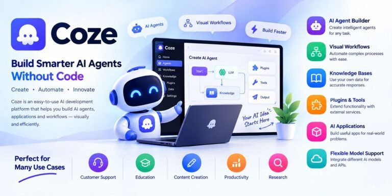 Coze AI platform for building smart AI agents and workflows