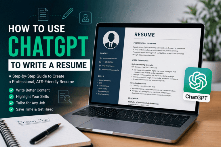 How to use ChatGPT to write a professional ATS-friendly resume