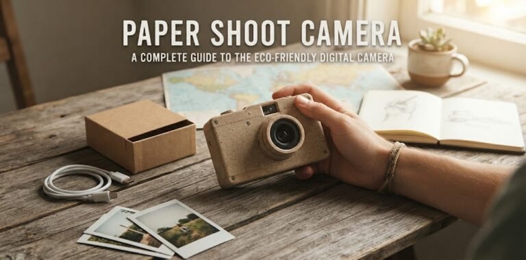 Paper Shoot Camera with minimalist eco-friendly design for everyday photography