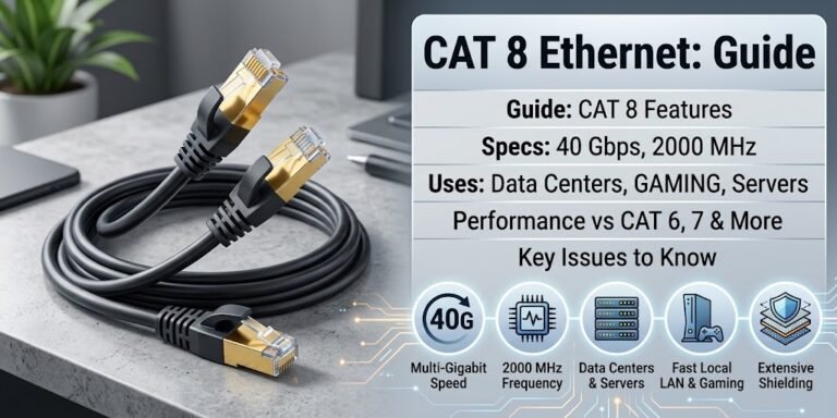 CAT 8 Ethernet cable for high-speed networking and data transfer