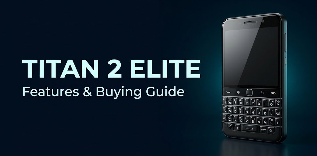 Titan 2 Elite smartphone with a physical QWERTY keyboard