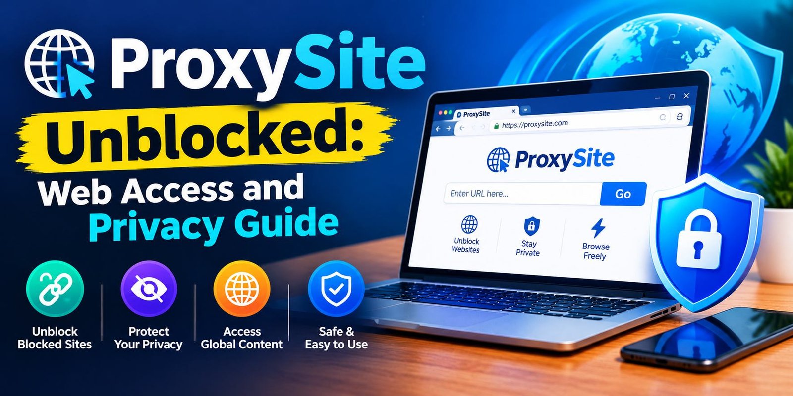 ProxySite Unblocked guide explaining web proxy access, online privacy, and browsing security.
