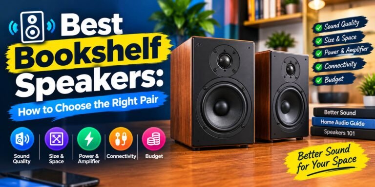 Best bookshelf speakers for music and home audio setups.