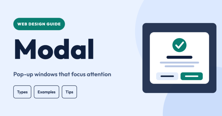 Modal pop-up window with a close button and two buttons