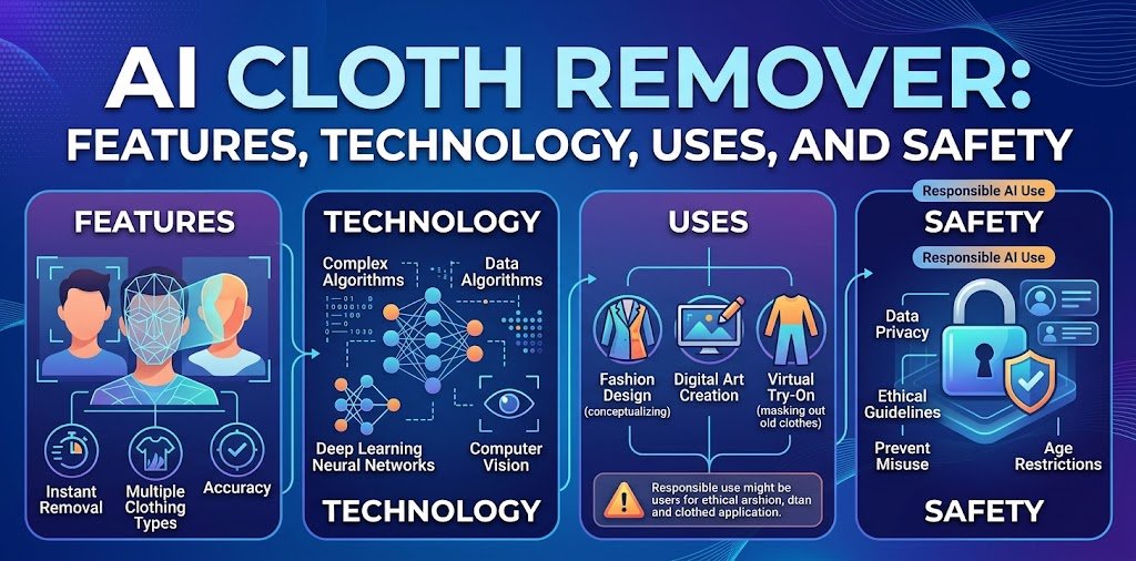 AI cloth remover technology for digital fashion editing, virtual outfit changes, and image privacy.